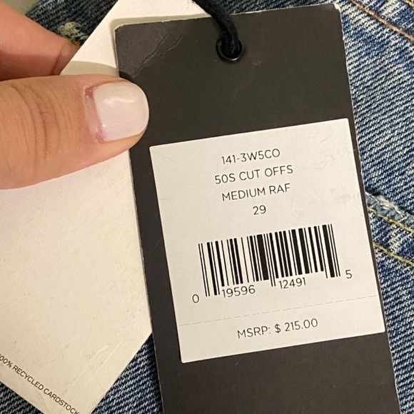 Re/done denim shorts NWT - Picture 8 of 8